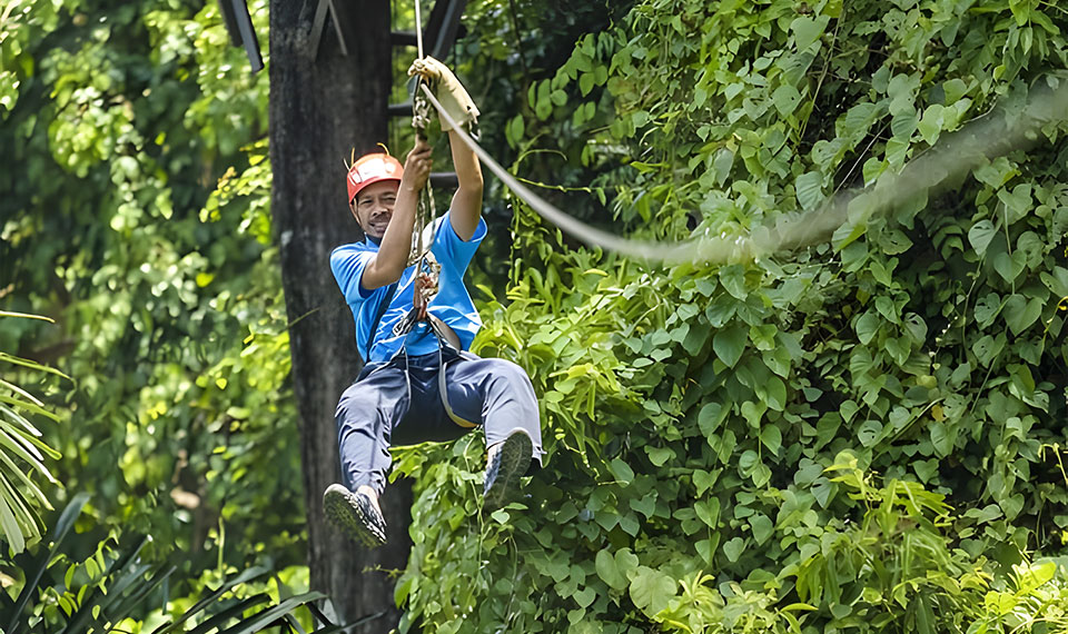phuket zipline tour with rafting