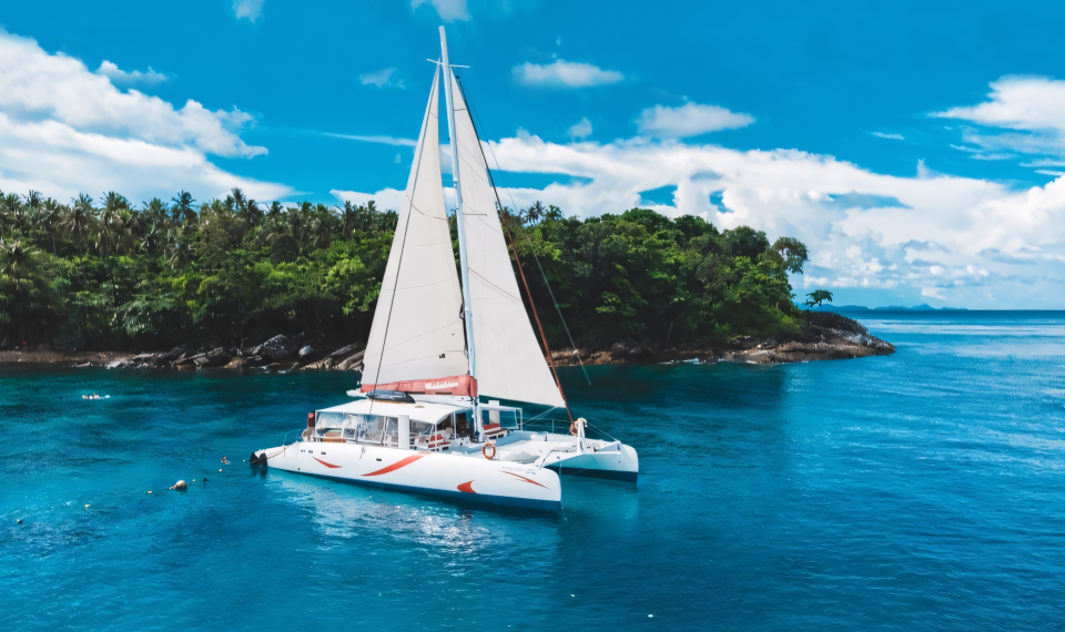 coral and raya island sailing yacht catamaran 1 coral and raya island tour