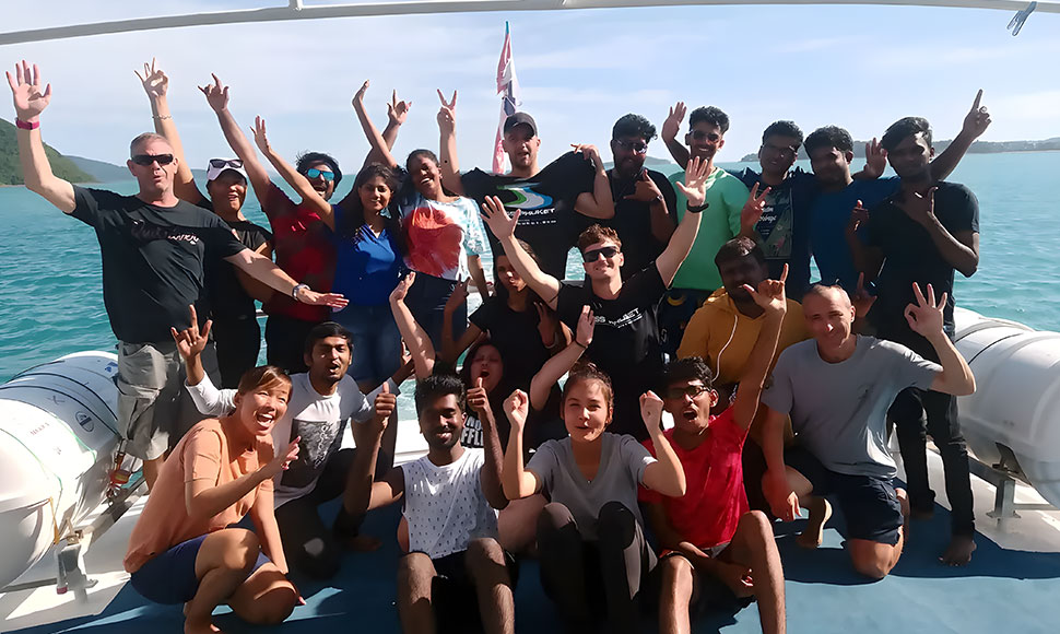 scuba diving racha coral island