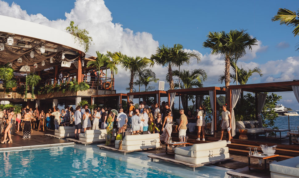 sachin and babi light blue dress Yona Beach Club MORNING party boat (4.5 hours) – Tour Ninja Phuket